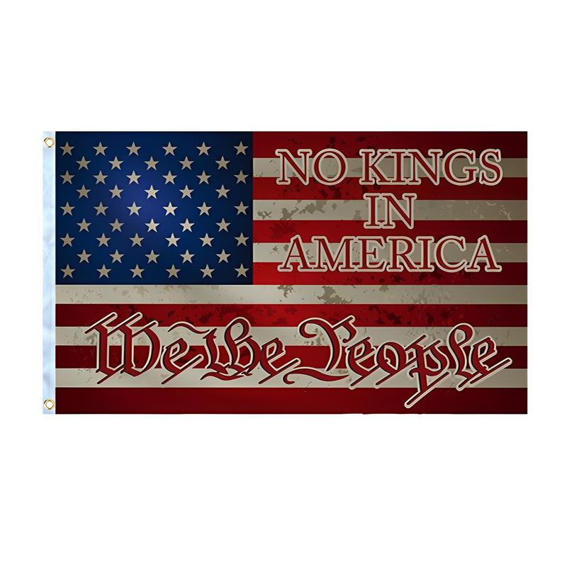90x150cm 3x5ft America Flag No Kings In America Flag We the People Hanging Flag Vibrant Colors Decorations for Yard Outdoors 90x150cm
90x150cm 3x5ft America Flag No Kings In America Flag We the People Hanging Flag Vibrant Colors Decorations for Yard Outdoors 90x150cm