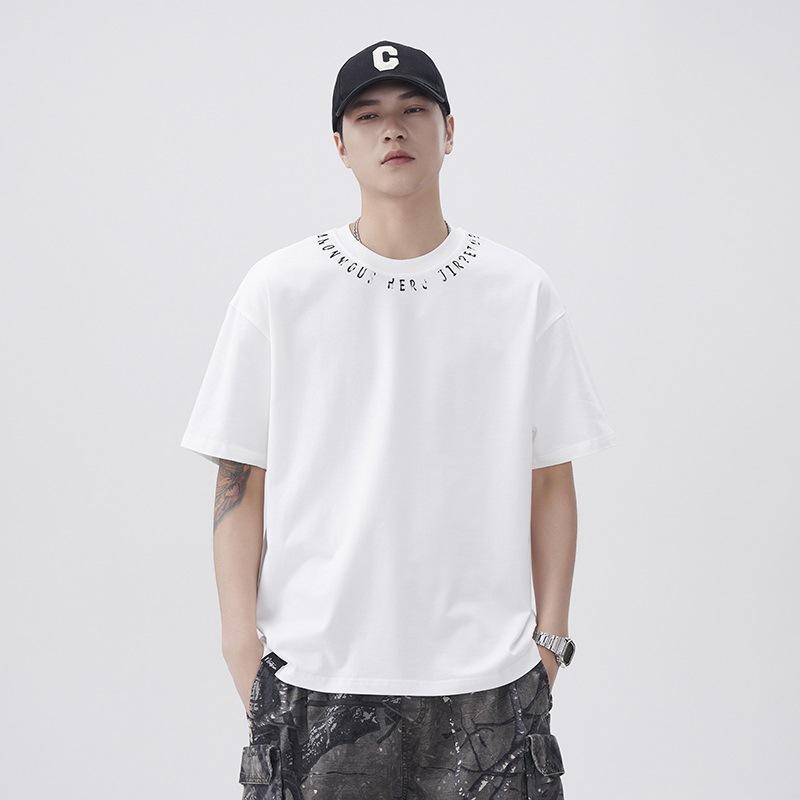 Простая текстурированная футболка из чистого хлопка 250 г, свободного кроя, с круглым вырезом и принтом в виде букв 4XL белый
Простая текстурированная футболка из чистого хлопка 250 г, свободного кроя, с круглым вырезом и принтом в виде букв 4XL белый