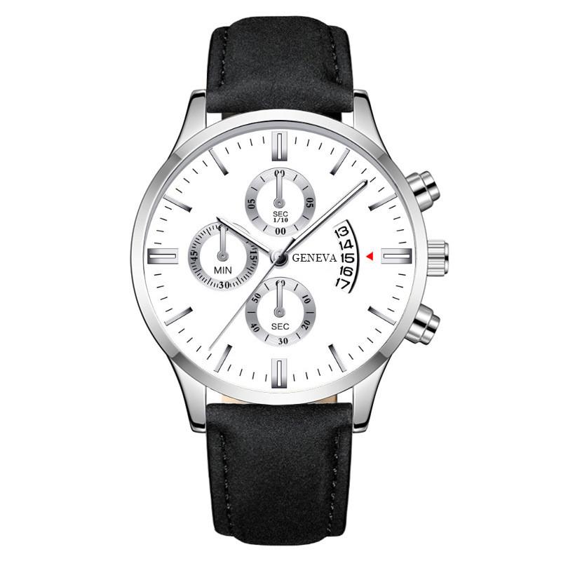 Mens Quartz Watch With Leather Strap Calendar Business Style For Men Style A
Mens Quartz Watch With Leather Strap Calendar Business Style For Men Style A