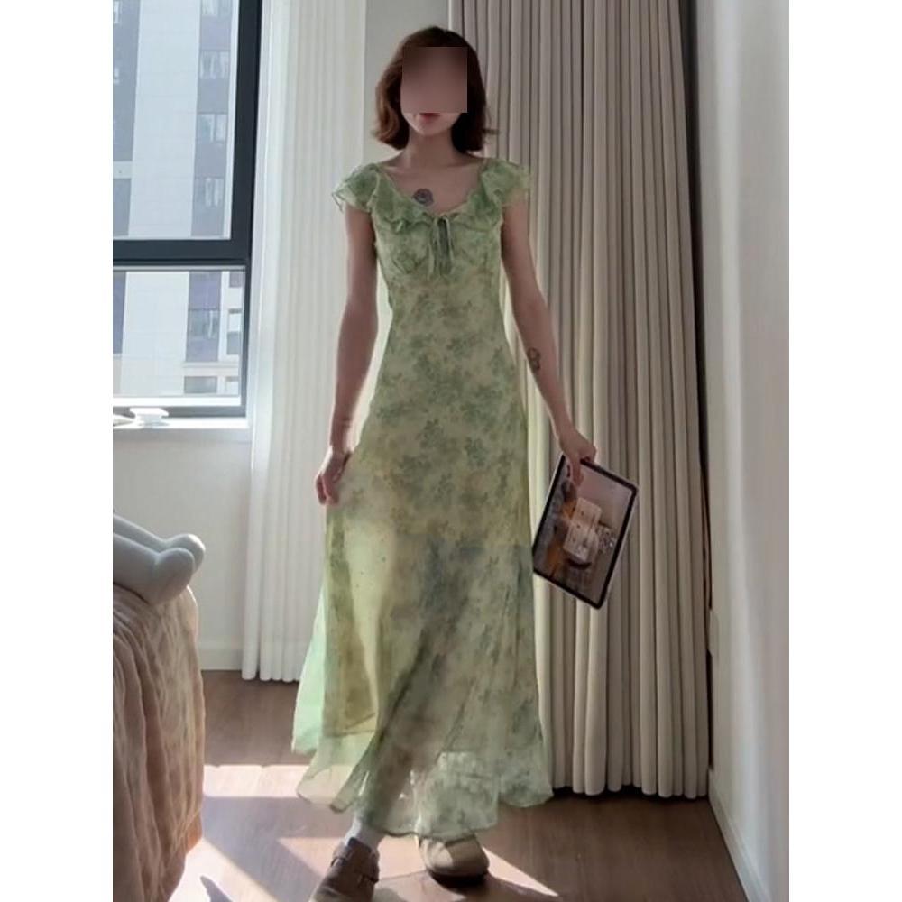 Летняя красивая атмосфера новое уникальное красивое длинное платье зеленое цветочное темпераментное тонкое платье детский досуг XL- (recommended 110-60kg)
Летняя красивая атмосфера новое уникальное красивое длинное платье зеленое цветочное темпераментное тонкое платье детский досуг XL- (recommended 110-60kg)