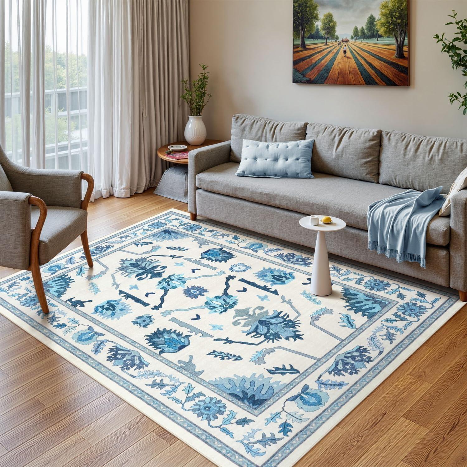Fresh Elegant Living Rooms Floor Mat Floral Print Home Decoration Rug Non-slip Machine Washable Coffee Table Floor Mats 50x80cm (19x31inch)
Fresh Elegant Living Rooms Floor Mat Floral Print Home Decoration Rug Non-slip Machine Washable Coffee Table Floor Mats 50x80cm (19x31inch)