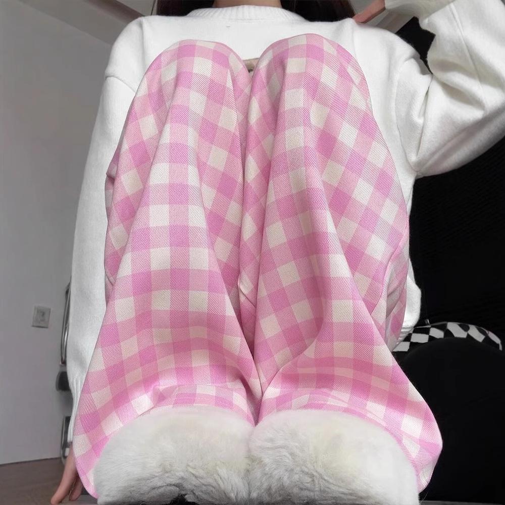 Women s Pink Plaid Loose Straight-Leg High Waist Wide-Leg Pants - Spring/Autumn 2025 XX-Large
Women s Pink Plaid Loose Straight-Leg High Waist Wide-Leg Pants - Spring/Autumn 2025 XX-Large