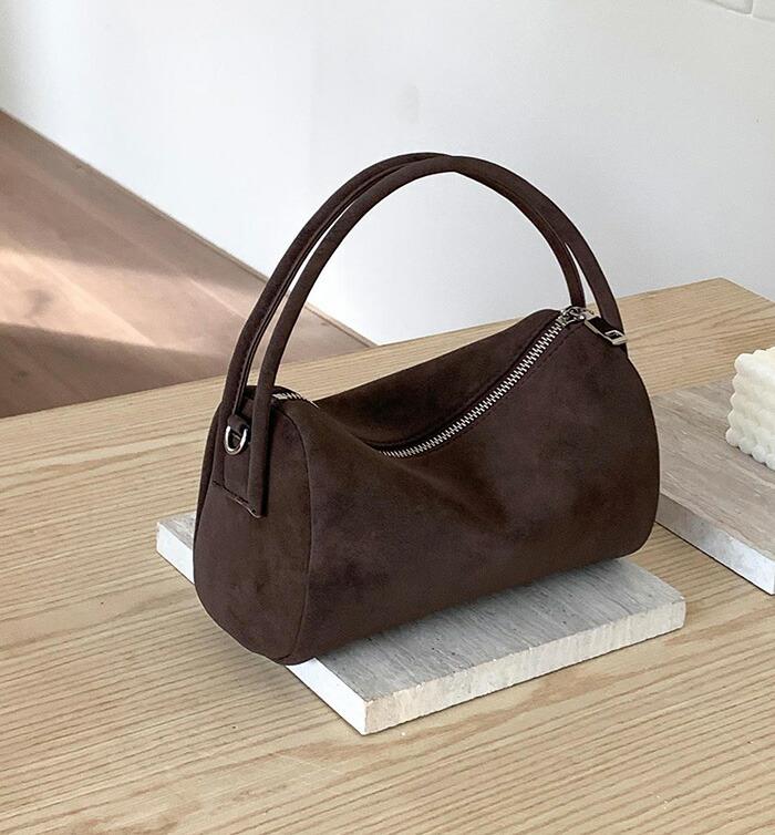 Frosted Suede Plush Boston Crossbody Handbag
Frosted Suede Plush Boston Crossbody Handbag