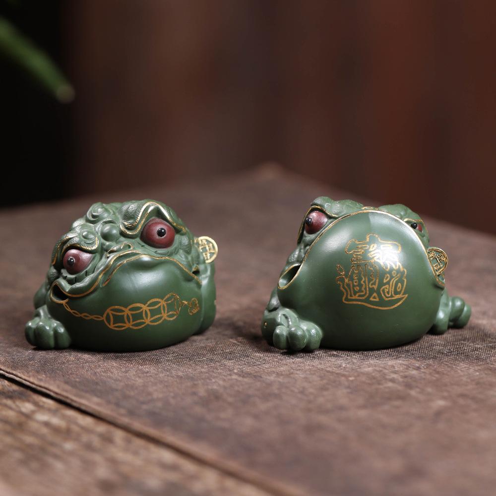 Yixing Purple Clay Toad Tea Pet Ancient Lucky Model Tea Figurine Play Toys Tea Statue Ornaments Supplies Workmanship Collection
Yixing Purple Clay Toad Tea Pet Ancient Lucky Model Tea Figurine Play Toys Tea Statue Ornaments Supplies Workmanship Collection