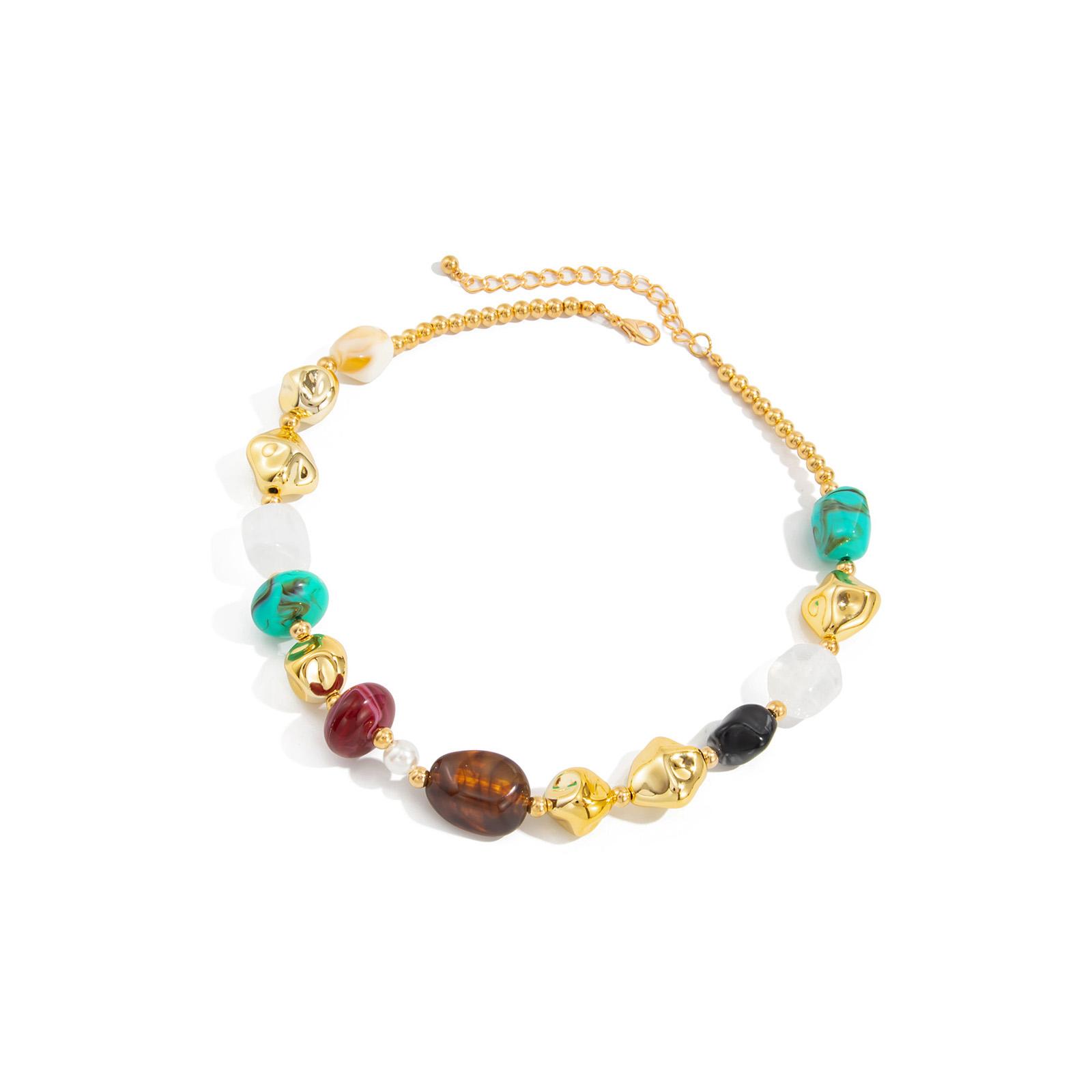 Elegant Multiple Strands Resin Bead Chokers Necklace Retro Palaces Styles Bohemian Jewelry Designs
Elegant Multiple Strands Resin Bead Chokers Necklace Retro Palaces Styles Bohemian Jewelry Designs