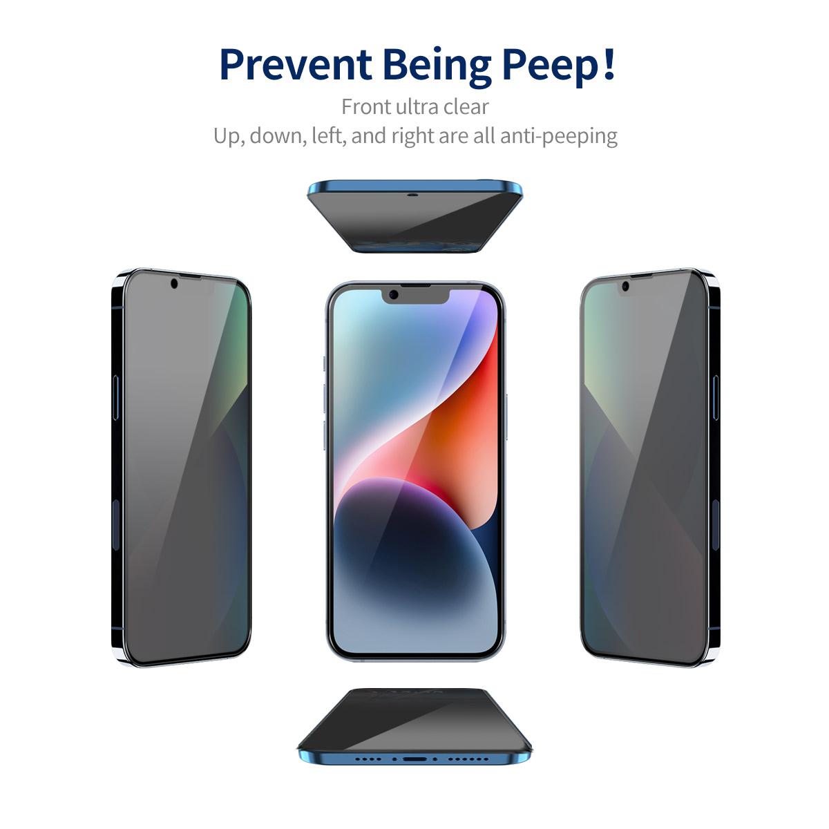 ENKAY HAT PRINCE 5Pcs For iPhone 14 Anti-Spy Screen Protector Silk Printing Complete Covering As Shown A
ENKAY HAT PRINCE 5Pcs For iPhone 14 Anti-Spy Screen Protector Silk Printing Complete Covering As Shown A