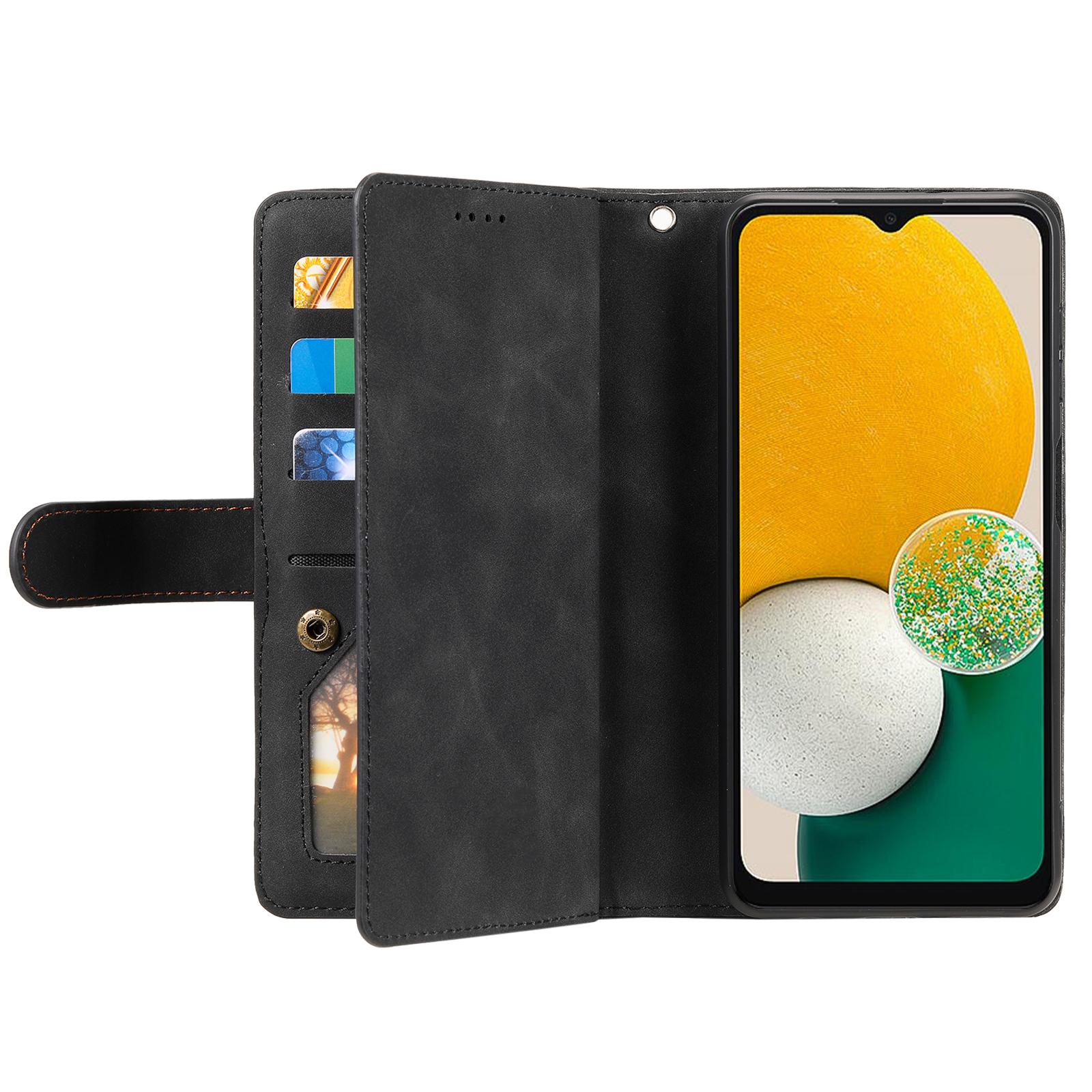 For Samsung Galaxy A24 4G (162.1 x 77.6 x 8.3mm) PU Leather Phone Case Zipper Pocket 9 Card Slots Protective Cover Black
For Samsung Galaxy A24 4G (162.1 x 77.6 x 8.3mm) PU Leather Phone Case Zipper Pocket 9 Card Slots Protective Cover Black