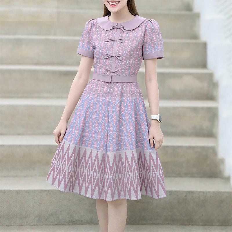 ZANZEA Women Summer Doll Collar Casual Short Sleeve Print Dress S фіолетовий
ZANZEA Women Summer Doll Collar Casual Short Sleeve Print Dress S фіолетовий