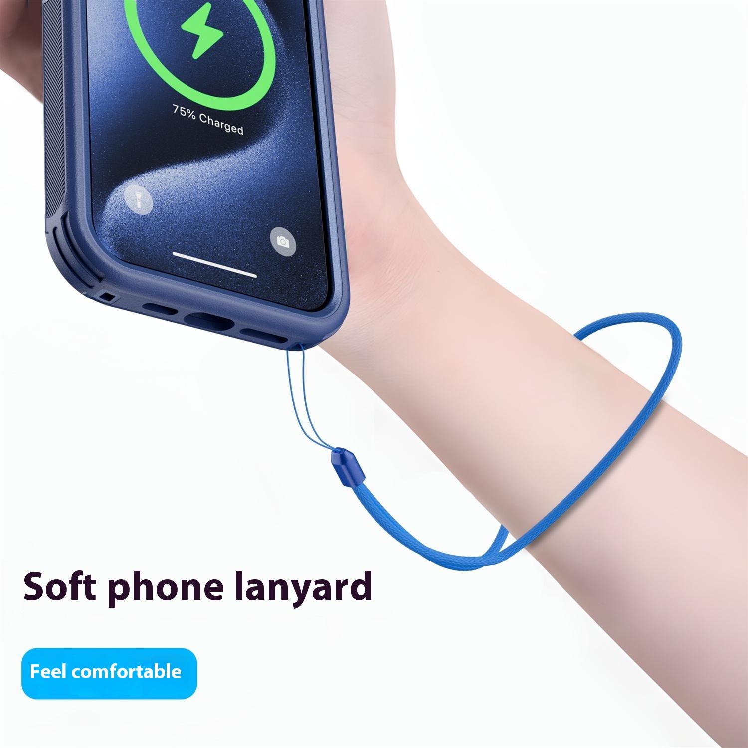 For iPhone 15 Pro Magnetic Case Lens Kickstand 3 in 1 Detachable TPU+PC Phone Back Cover with Lanyard Cyan
For iPhone 15 Pro Magnetic Case Lens Kickstand 3 in 1 Detachable TPU+PC Phone Back Cover with Lanyard Cyan