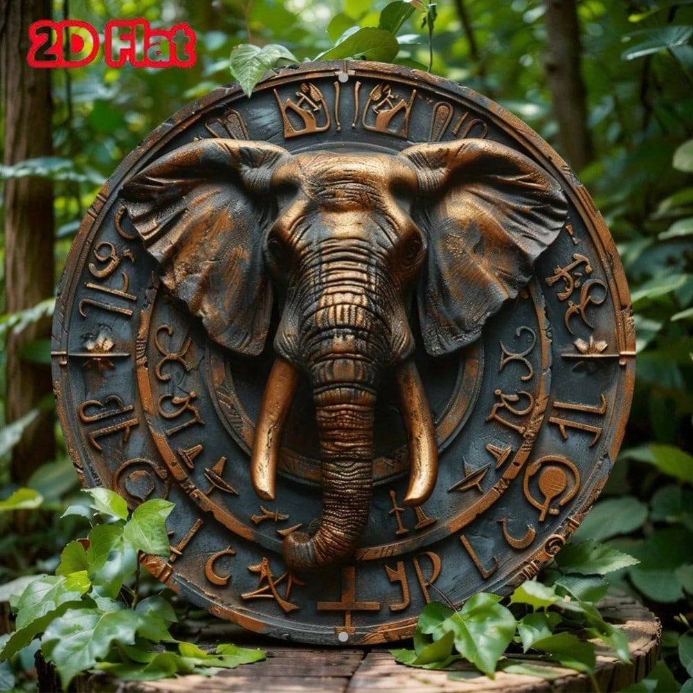 Metal Wall Art Elephant Decor Round Aluminum Sign Home Office Gift 20x20 різнокольоровий
Metal Wall Art Elephant Decor Round Aluminum Sign Home Office Gift 20x20 різнокольоровий