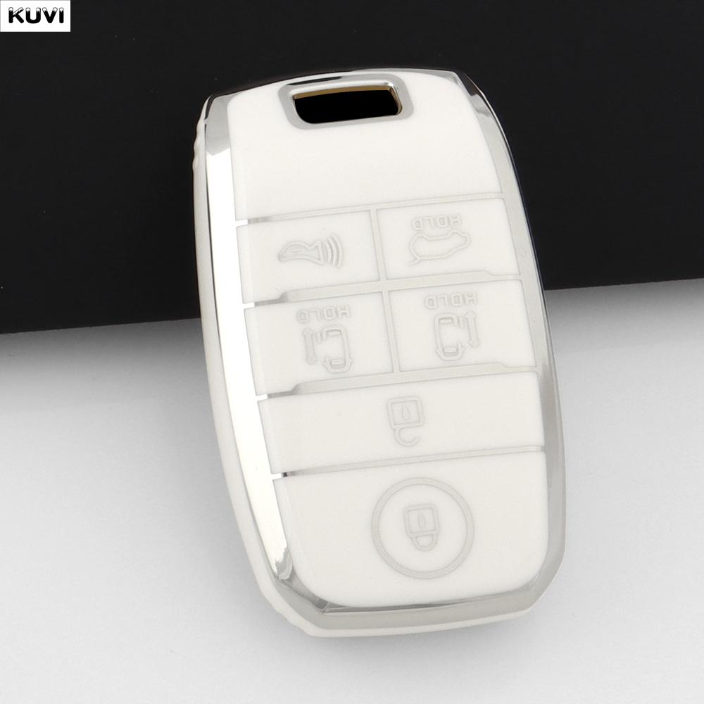 6 Buttons Fashion Tpu Car Smart Key Case Cover Shell Fob Holder Protector For Kia Sedona Grand Carnival Sorento L580 Accessories
6 Buttons Fashion Tpu Car Smart Key Case Cover Shell Fob Holder Protector For Kia Sedona Grand Carnival Sorento L580 Accessories