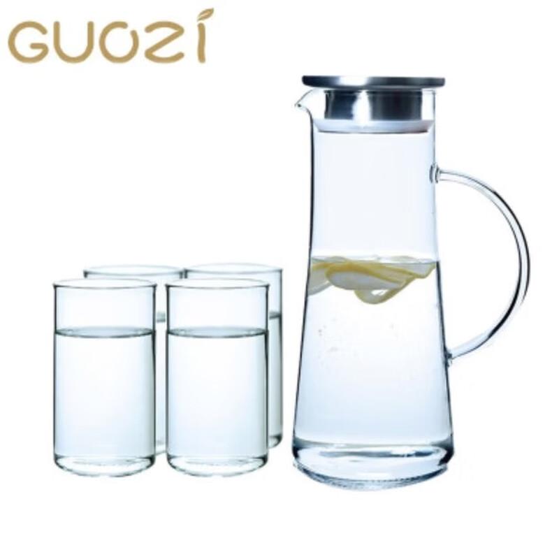 Guozi Xuanming Glass Beverage Set 1.3L Pitcher + 4x 250ml Tumblers
Guozi Xuanming Glass Beverage Set 1.3L Pitcher + 4x 250ml Tumblers
