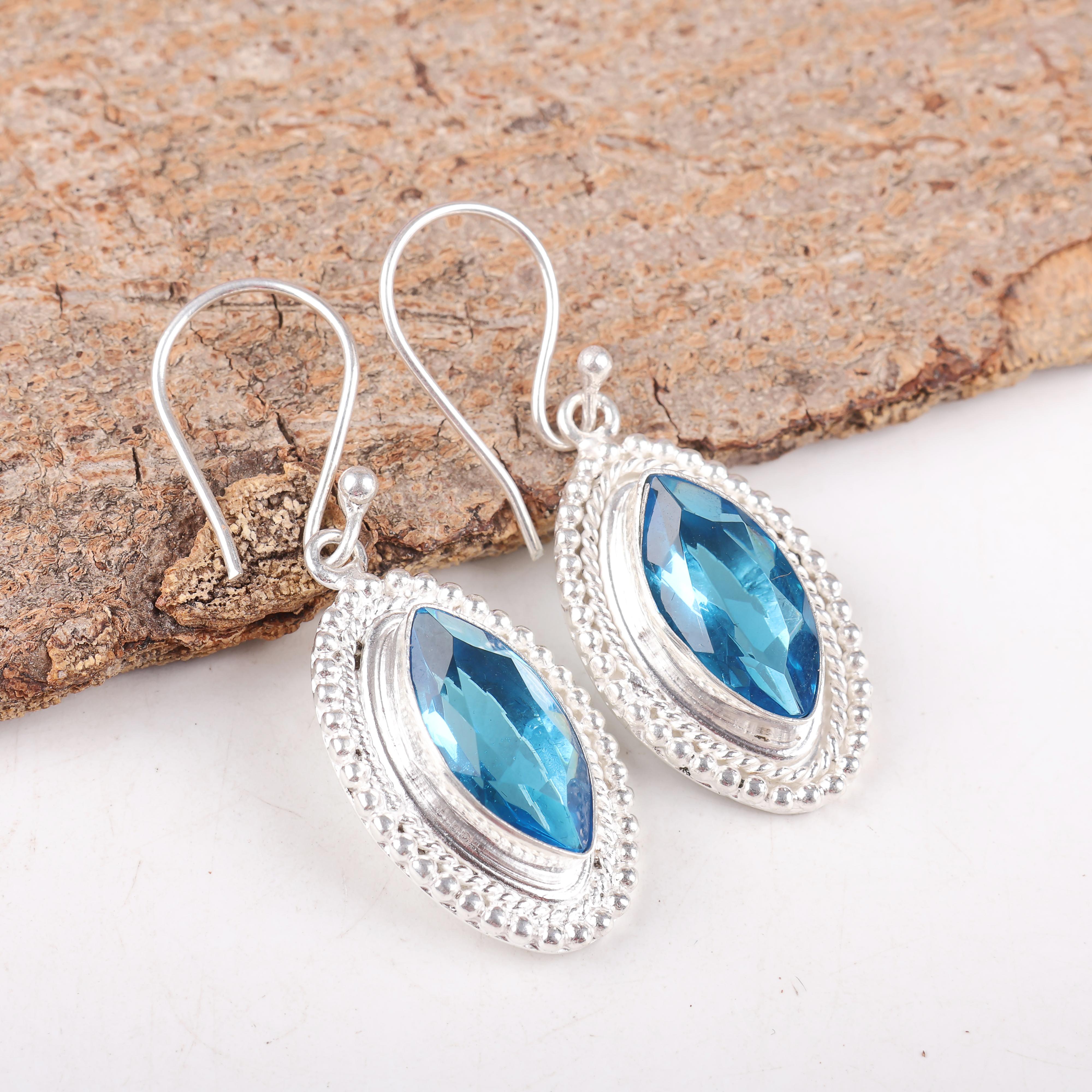 Серьги с голубым топазом Swiss Blue Topaz Gemstone Earring, 925 Solid Sterling Silver Earrings Jewelry Handmade Earrings, Silver Jewelry For Gift 1.75 Inches синий
Серьги с голубым топазом Swiss Blue Topaz Gemstone Earring, 925 Solid Sterling Silver Earrings Jewelry Handmade Earrings, Silver Jewelry For Gift 1.75 Inches синий