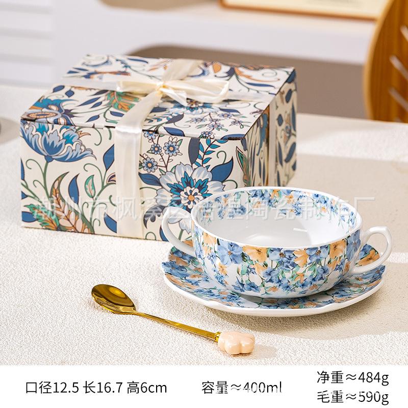 Високоякісна світла ретро кавова чашка з блюдцем, керамічна кружка з ложкою, чашка для сніданку, миска для вівсянки, миска для підігріву молока 380ml
Високоякісна світла ретро кавова чашка з блюдцем, керамічна кружка з ложкою, чашка для сніданку, миска для вівсянки, миска для підігріву молока 380ml