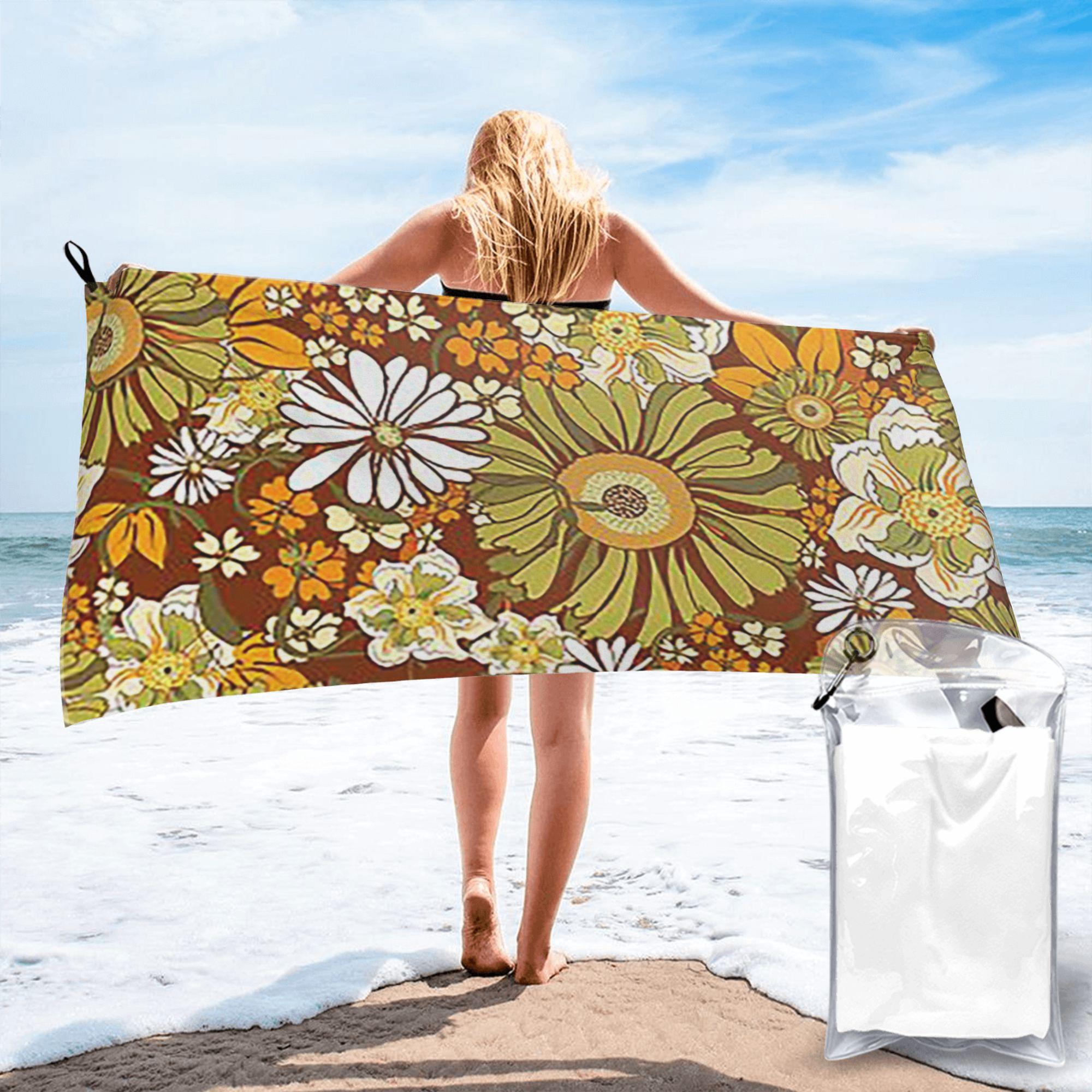70s Retro Vintage Flower Power pattern boho Beach Towel Soft Microfiber Quick Dry Absorbent Quick Towels For Bath W40*H60(CM)
70s Retro Vintage Flower Power pattern boho Beach Towel Soft Microfiber Quick Dry Absorbent Quick Towels For Bath W40*H60(CM)