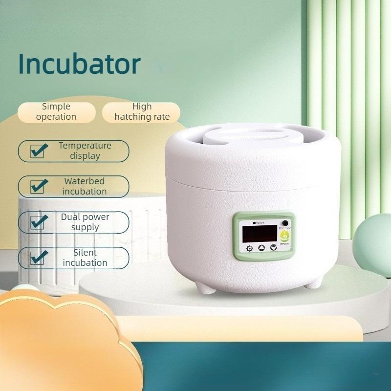 Mini Egg Incubator Incubation Temperature Display Dual Power Supply Silent High Hatching Rate for Chicken Bird Eggs Home Use
Mini Egg Incubator Incubation Temperature Display Dual Power Supply Silent High Hatching Rate for Chicken Bird Eggs Home Use