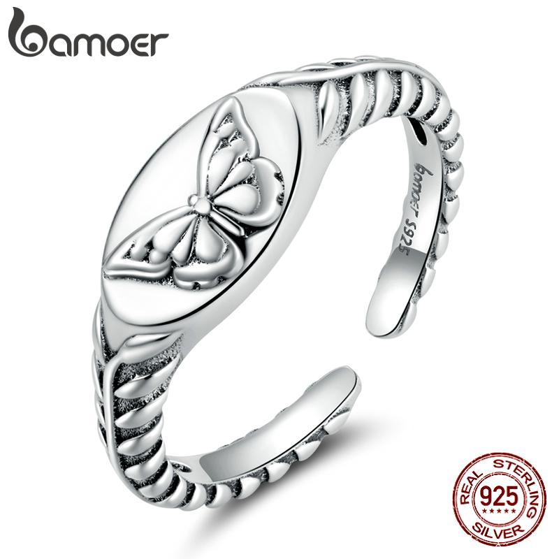 BAMOER из стерлингового серебра 925 пробы, винтажное регулируемое кольцо с узором виноградной лозы и бабочки для индивидуальности, крутых девушек
BAMOER из стерлингового серебра 925 пробы, винтажное регулируемое кольцо с узором виноградной лозы и бабочки для индивидуальности, крутых девушек