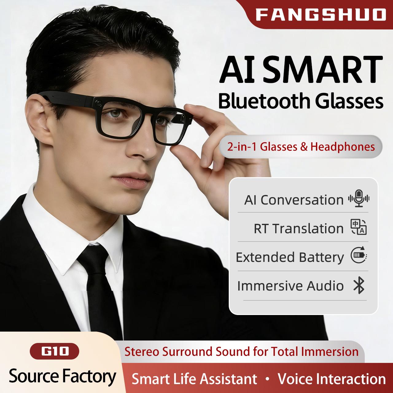 G10 Smart Glasses with 800W HD Camera & AI Object Recognition
G10 Smart Glasses with 800W HD Camera & AI Object Recognition