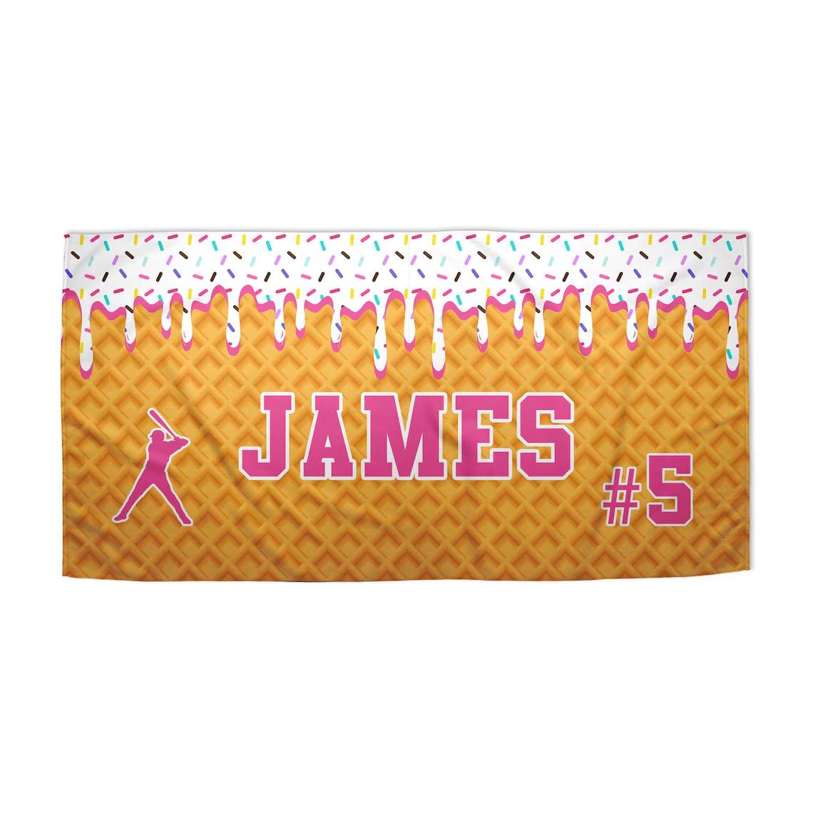 Ships Next Day Ice Cream Drip Baseball Beach Towel For Boys Drip Beach Pool Towel Team Gift Youth Baseball Gift W40*H60(CM)
Ships Next Day Ice Cream Drip Baseball Beach Towel For Boys Drip Beach Pool Towel Team Gift Youth Baseball Gift W40*H60(CM)
