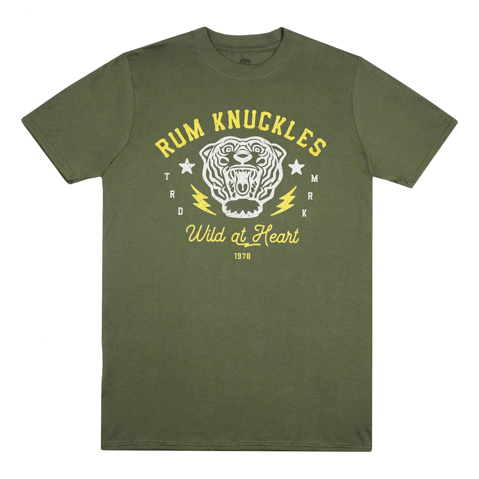 Rum Knuckles Wild at Heart Military Green T-Shirt S
Rum Knuckles Wild at Heart Military Green T-Shirt S