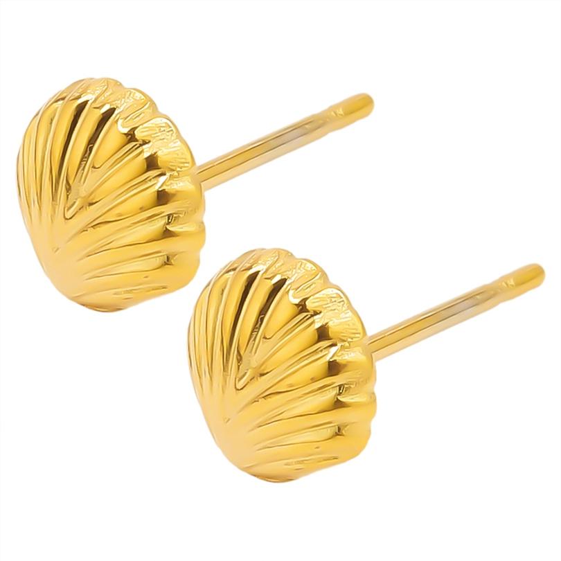 Fashion Marine Organism Stainless Steel Conch Shell Ear Studs For Women Men Jewelry Real Gold Plated Starfish Earrings Piercing 1pair
Fashion Marine Organism Stainless Steel Conch Shell Ear Studs For Women Men Jewelry Real Gold Plated Starfish Earrings Piercing 1pair