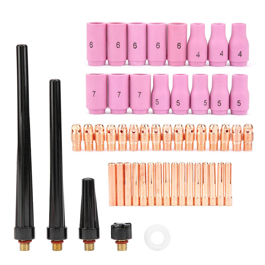 Tig Welding Torch Body Parts Gas Lens Nozzle Collet Cup Kit, 53pcsset for WP9 20 25
Tig Welding Torch Body Parts Gas Lens Nozzle Collet Cup Kit, 53pcsset for WP9 20 25