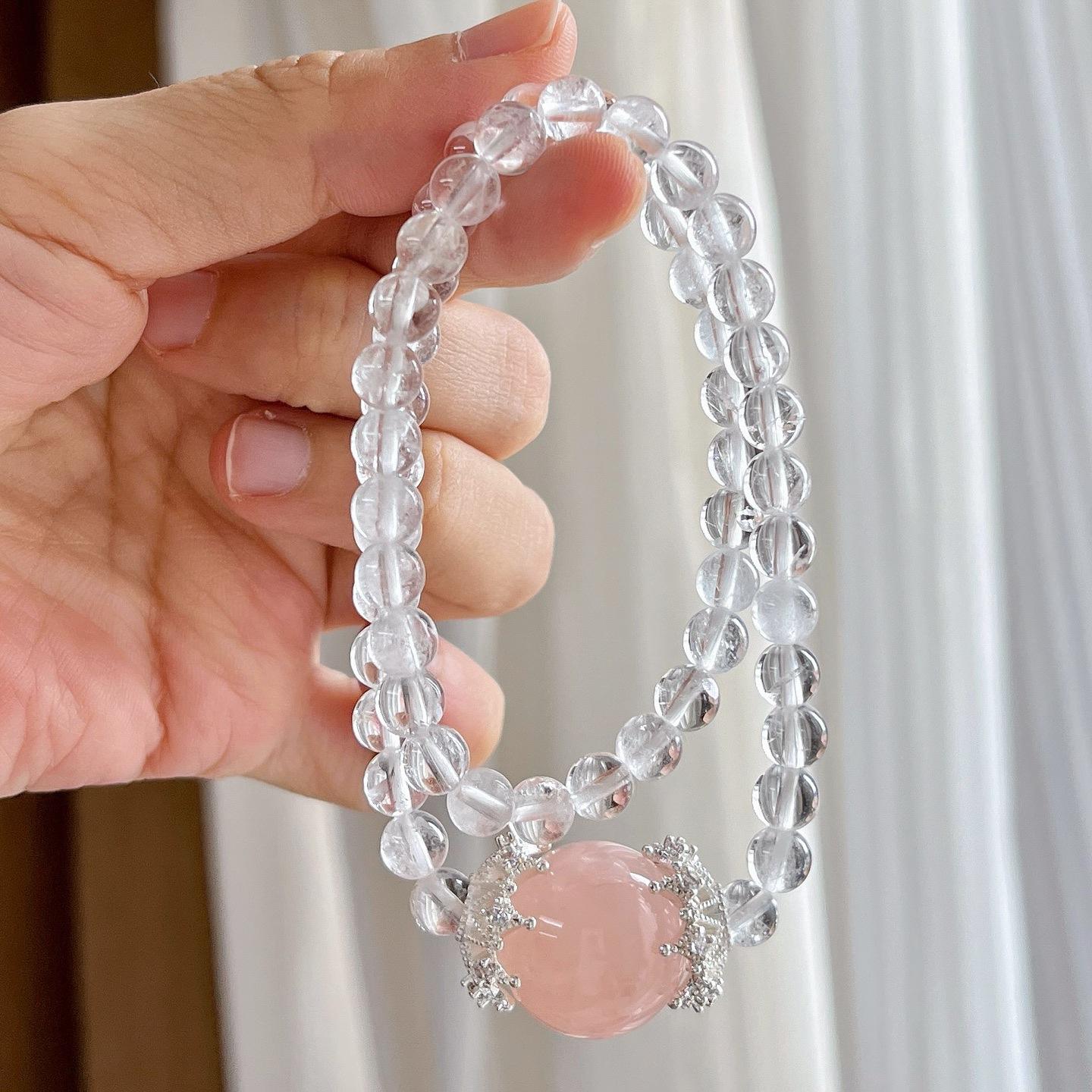 6Mm White Crystal Large Particle Powder Crystal Design Multi-Circle Bracelet
6Mm White Crystal Large Particle Powder Crystal Design Multi-Circle Bracelet