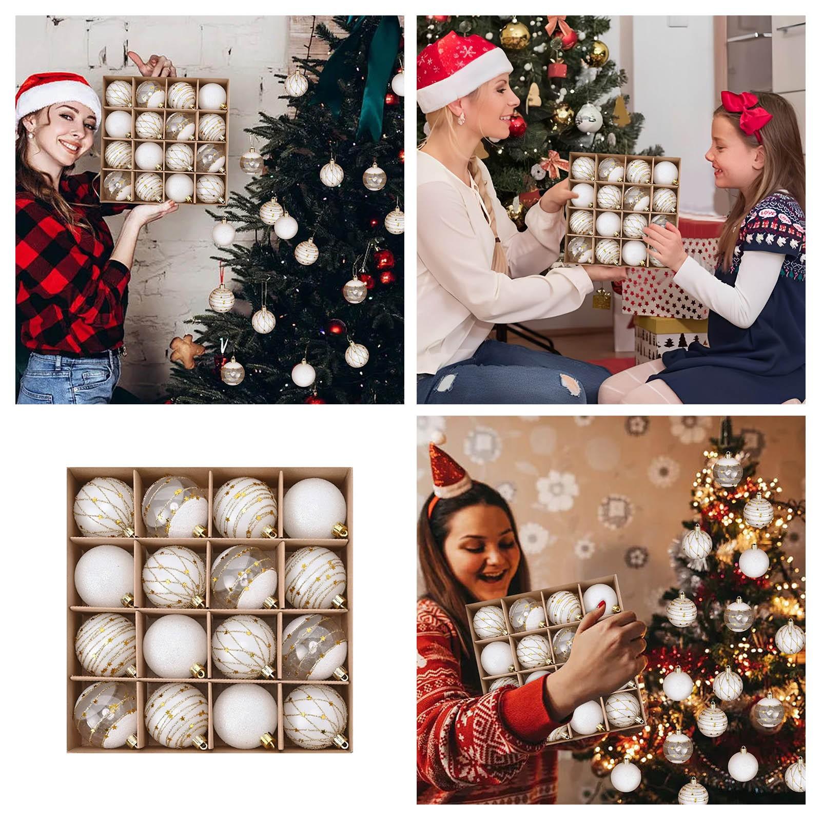 16PCS 6CM Christmas Balls Pendant Christmas Tree Hanging Ornaments For Home Xmas Party Decoration New Year Navidad Gifts белый
16PCS 6CM Christmas Balls Pendant Christmas Tree Hanging Ornaments For Home Xmas Party Decoration New Year Navidad Gifts белый