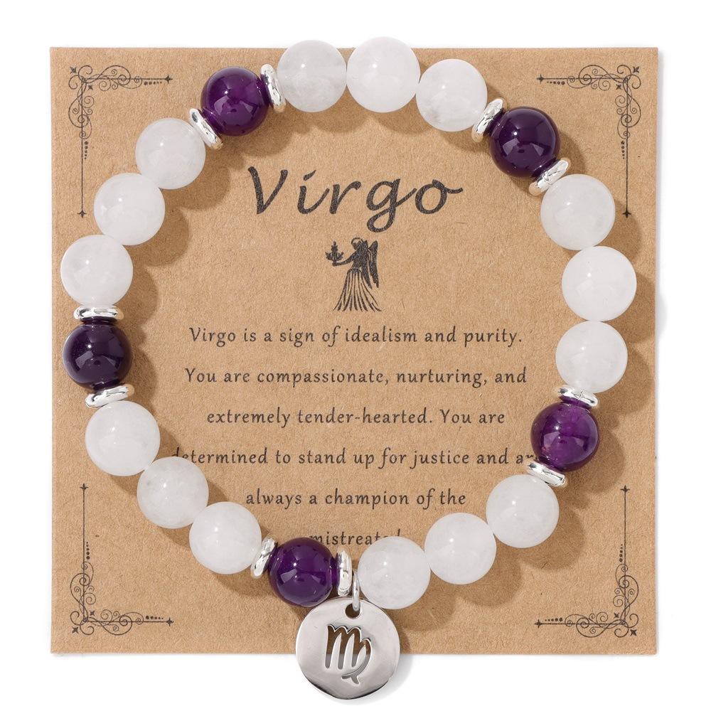 JYL TS Bracelet Double-Layer Faceted Beaded Elegant Enhances Grace Virgo-White+Card-17cm світло сталлю синього кольору
JYL TS Bracelet Double-Layer Faceted Beaded Elegant Enhances Grace Virgo-White+Card-17cm світло сталлю синього кольору