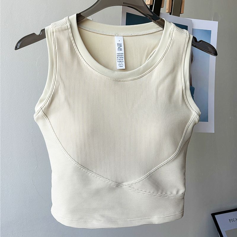Lu Same Sports Vest for Women New Arrival with Chest Pad Fixed Cup Outwear Bubble Wrap Pilates Training Top Yoga Clothes Shallow Ivory L
Lu Same Sports Vest for Women New Arrival with Chest Pad Fixed Cup Outwear Bubble Wrap Pilates Training Top Yoga Clothes Shallow Ivory L