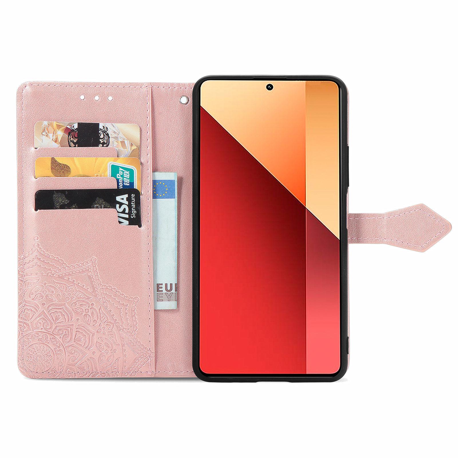 For Xiaomi Redmi Note 13 Pro 4G Magnetic Phone Case Embossed Mandala Floral Card Slots Cover Rose Gold
For Xiaomi Redmi Note 13 Pro 4G Magnetic Phone Case Embossed Mandala Floral Card Slots Cover Rose Gold
