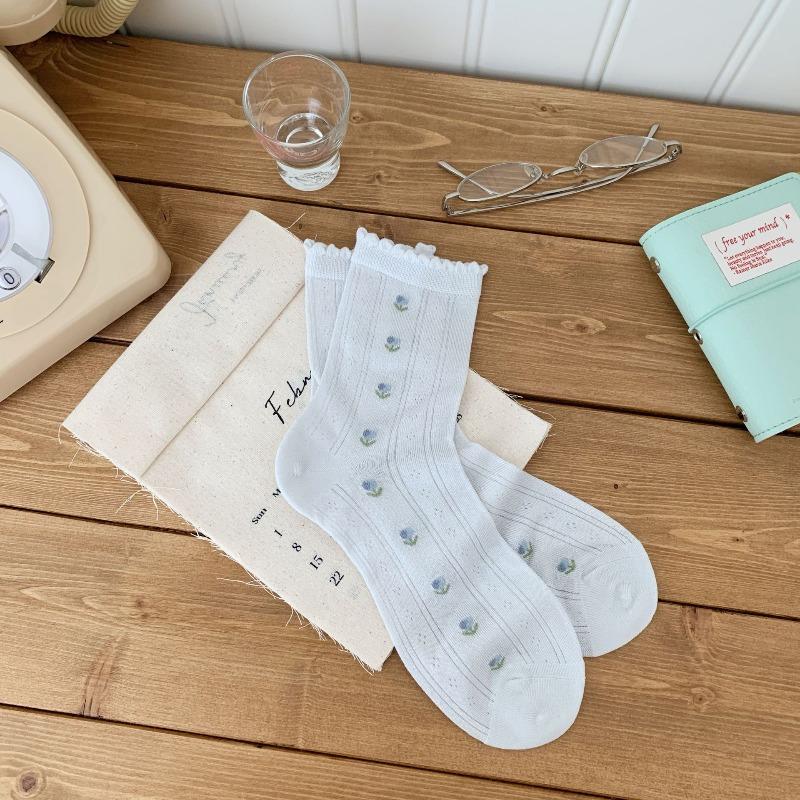 Children s Socks with Breathable Mesh Eye Holes, Thin Summer Style, Trendy Tulip Pattern, Boneless, Tube-shaped Socks 1 pair синій
Children s Socks with Breathable Mesh Eye Holes, Thin Summer Style, Trendy Tulip Pattern, Boneless, Tube-shaped Socks 1 pair синій