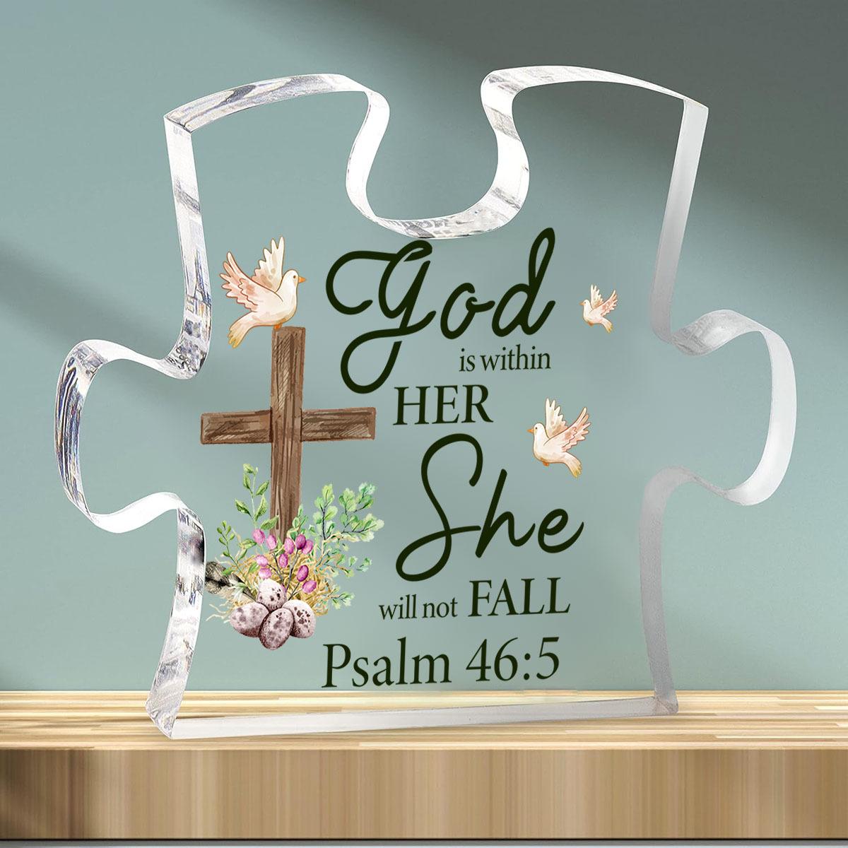 2D Flat Acrylic Heart Keepsake Sign, Christian Inspirational Decor, Psalm 46:5 Scripture, Religious Gifts for Women, No Electricity Needed 9.95*7.96cm
2D Flat Acrylic Heart Keepsake Sign, Christian Inspirational Decor, Psalm 46:5 Scripture, Religious Gifts for Women, No Electricity Needed 9.95*7.96cm