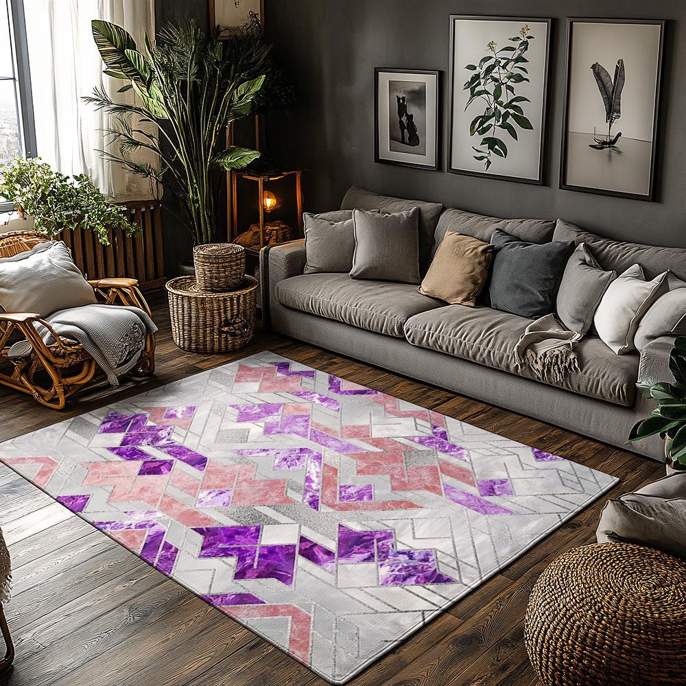 Stylish Area Rug Modern Abstract Geometric Carpet Non-Slip Floor Mat Living Room Bedroom Home Decor Accent Rug Plush Soft Runner 50x80cm
Stylish Area Rug Modern Abstract Geometric Carpet Non-Slip Floor Mat Living Room Bedroom Home Decor Accent Rug Plush Soft Runner 50x80cm