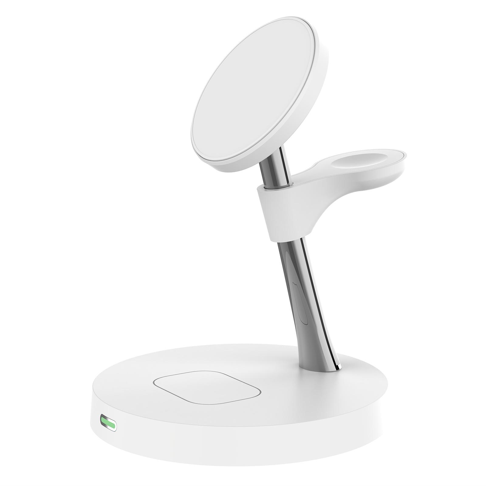 T269D 15W Magnetic Wireless Charger Phone Watch Earphone Fast Charging Station with Night Light Black
T269D 15W Magnetic Wireless Charger Phone Watch Earphone Fast Charging Station with Night Light Black