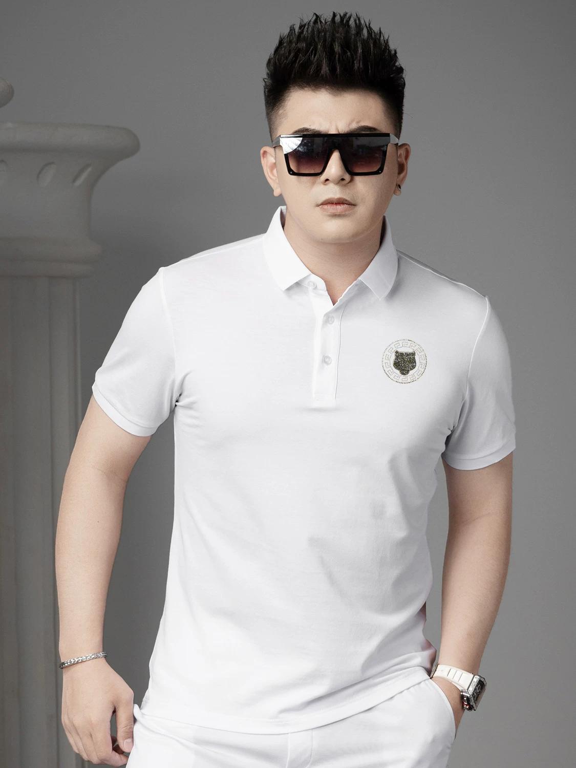 European Goods High end Tiger Head Hot Drilling Lapel Short sleeve T-shirt Summer New Men s Top Fashion Brand Half Sleeve Polo Shirt 3XL чёрный
European Goods High end Tiger Head Hot Drilling Lapel Short sleeve T-shirt Summer New Men s Top Fashion Brand Half Sleeve Polo Shirt 3XL чёрный
