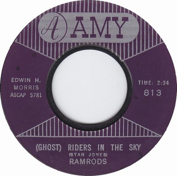 7inch Record RAMRODS - (Ghost) Riders In The Sky / Zig Zag 813 Amy 1960 US Rock Used
7inch Record RAMRODS - (Ghost) Riders In The Sky / Zig Zag 813 Amy 1960 US Rock Used