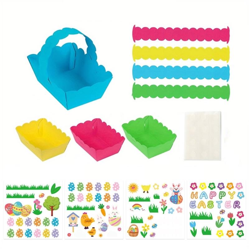 Easter Basket Craft Kits with Lovely Stickers 8pcs Baskets For Creative Craft Activity School Classroom Crafting Supply 1
Easter Basket Craft Kits with Lovely Stickers 8pcs Baskets For Creative Craft Activity School Classroom Crafting Supply 1