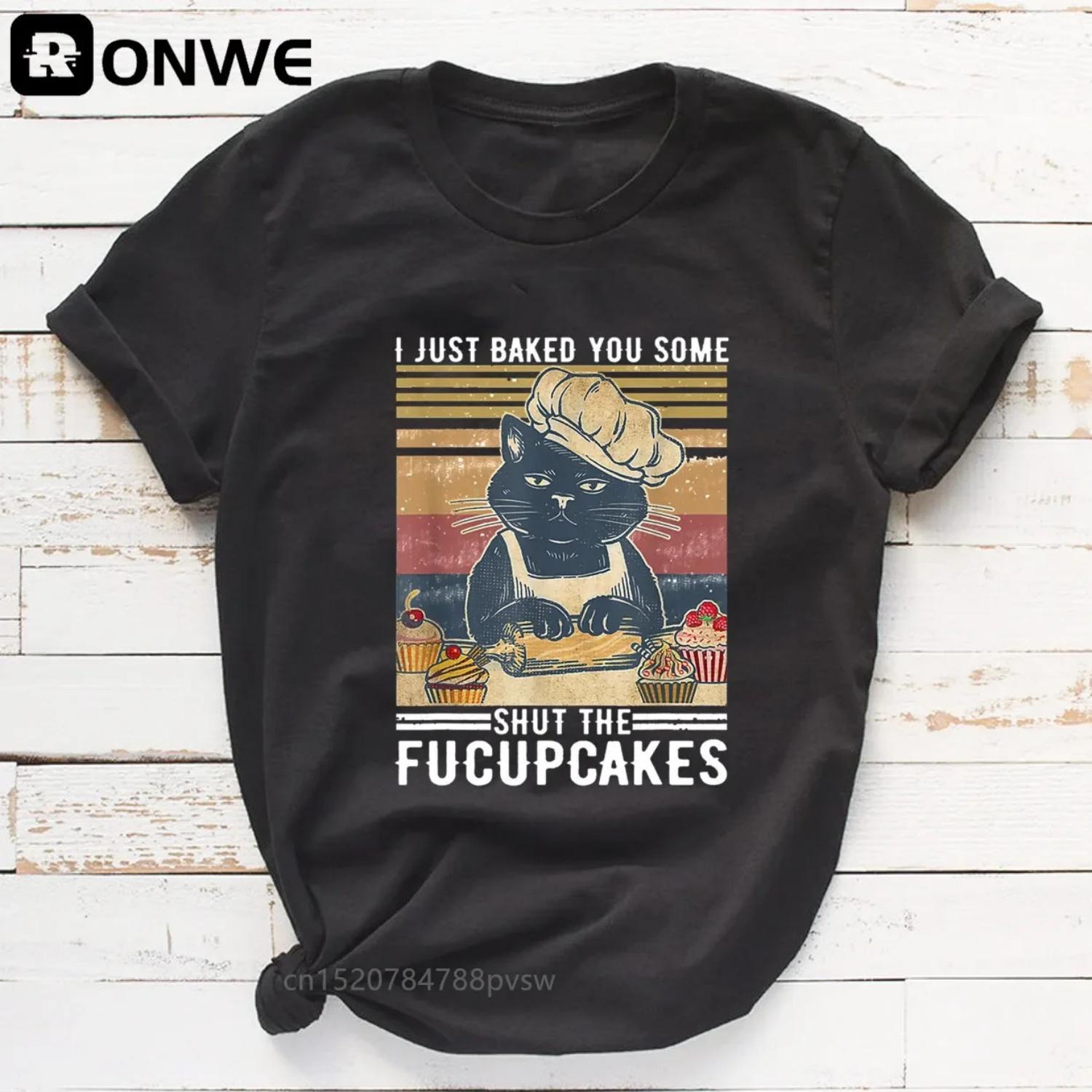 Women s Retro Cat Graphic T Shirt, Girl Base O-Neck Black Tees, Lady Tshirt, I Just Baked You Some Shut the Fucupcakes S чёрный
Women s Retro Cat Graphic T Shirt, Girl Base O-Neck Black Tees, Lady Tshirt, I Just Baked You Some Shut the Fucupcakes S чёрный