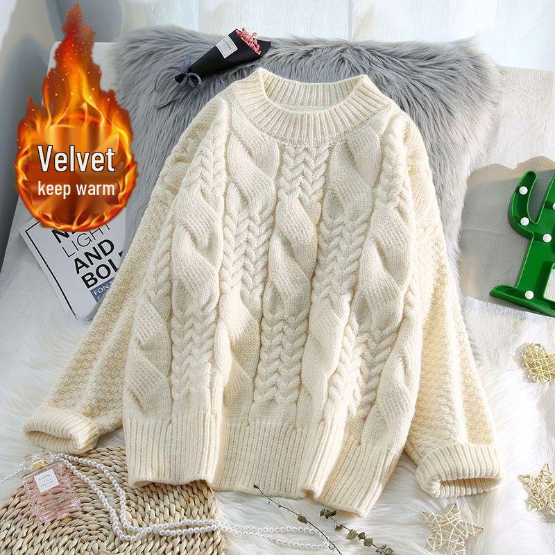 Women s Thick Cable Knit High-Neck Pullover Sweater - Autumn/Winter Loose Style S 40-48 kg
Women s Thick Cable Knit High-Neck Pullover Sweater - Autumn/Winter Loose Style S 40-48 kg