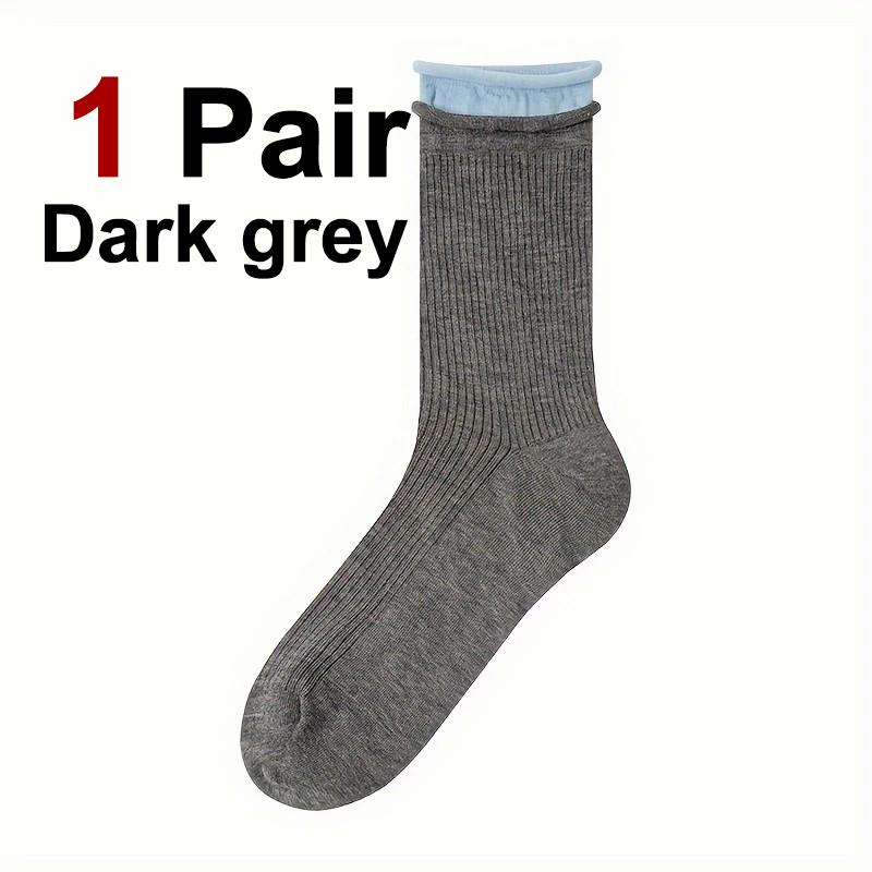 1/5 пары женских двухслойных носков с круглым вырезом, модные простые носки с закругленным краем, впитывающие пот, дышащие, повседневные носки One Size
1/5 пары женских двухслойных носков с круглым вырезом, модные простые носки с закругленным краем, впитывающие пот, дышащие, повседневные носки One Size