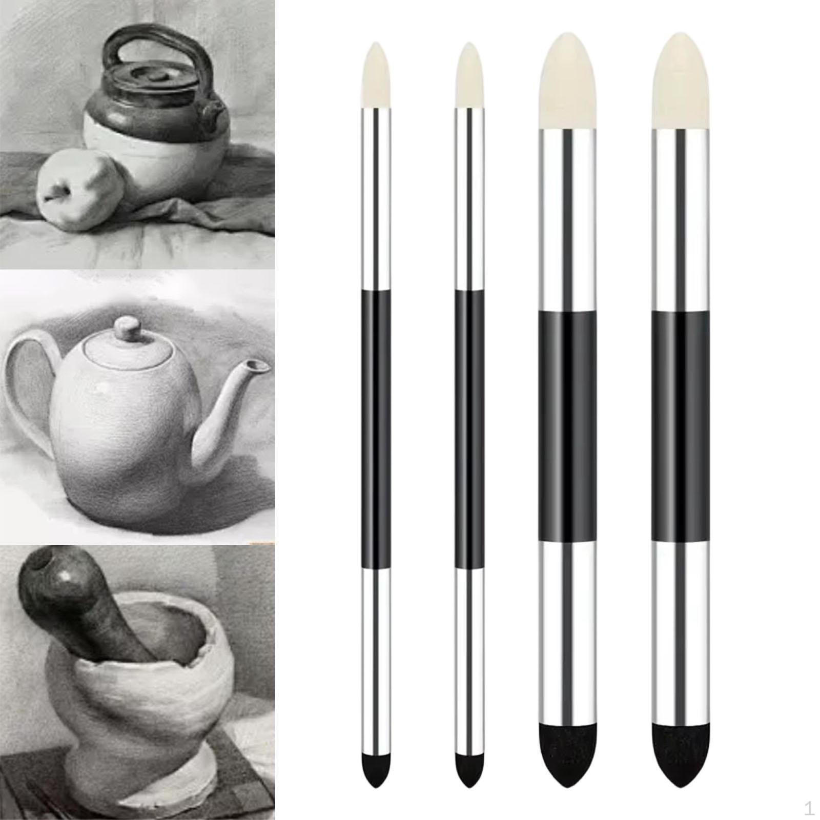 4 Artist Blending Sponge Pens, Double-tipped Tools, Smudge Sponges for Sketching, Wiping to Correct срібний
4 Artist Blending Sponge Pens, Double-tipped Tools, Smudge Sponges for Sketching, Wiping to Correct срібний