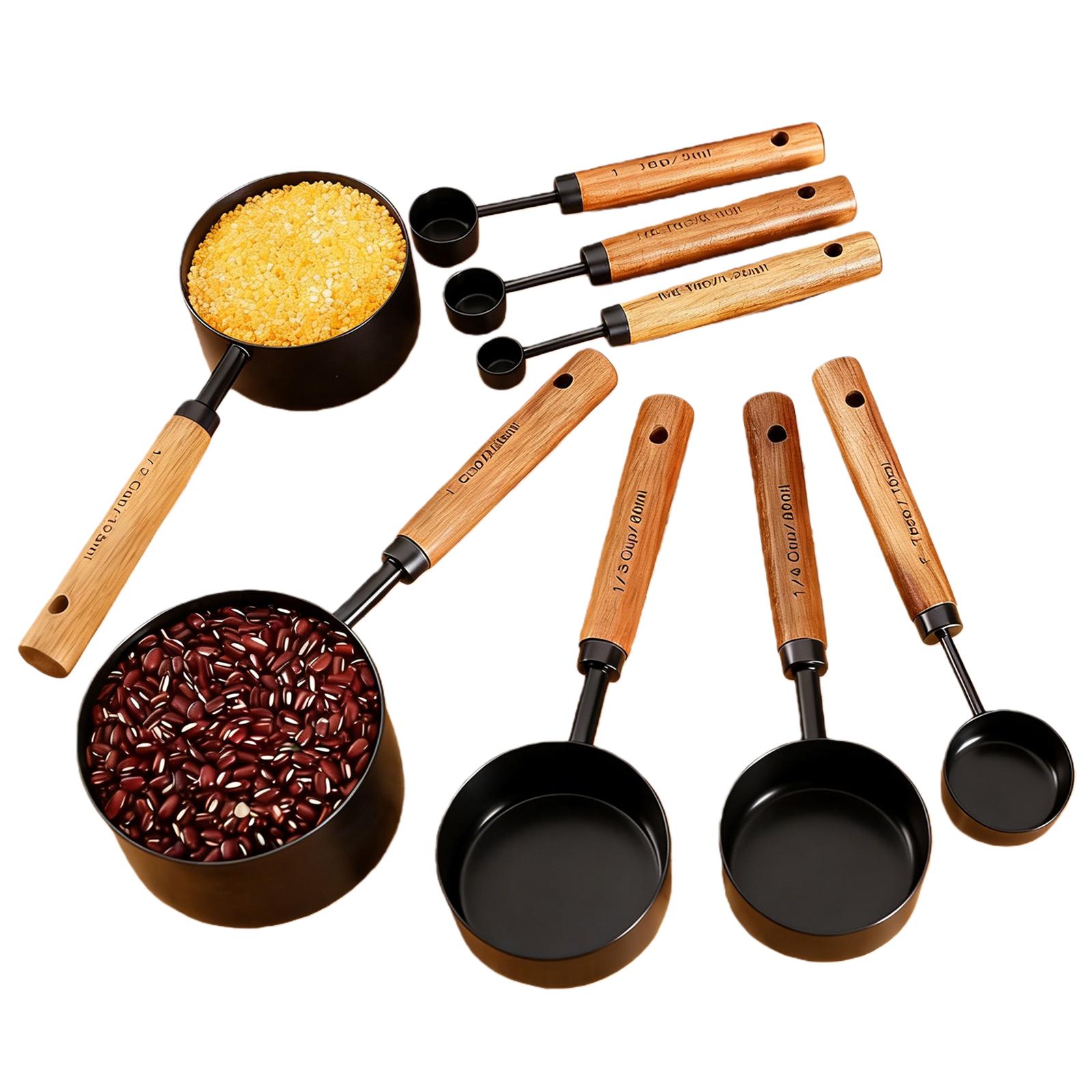 8Pcs Dry & Liquid Kitchen Measure Set with Ergonomic Wooden Handle Powder Measuring Spoons for Dry and Liquid Ingredient China Mainland
8Pcs Dry & Liquid Kitchen Measure Set with Ergonomic Wooden Handle Powder Measuring Spoons for Dry and Liquid Ingredient China Mainland