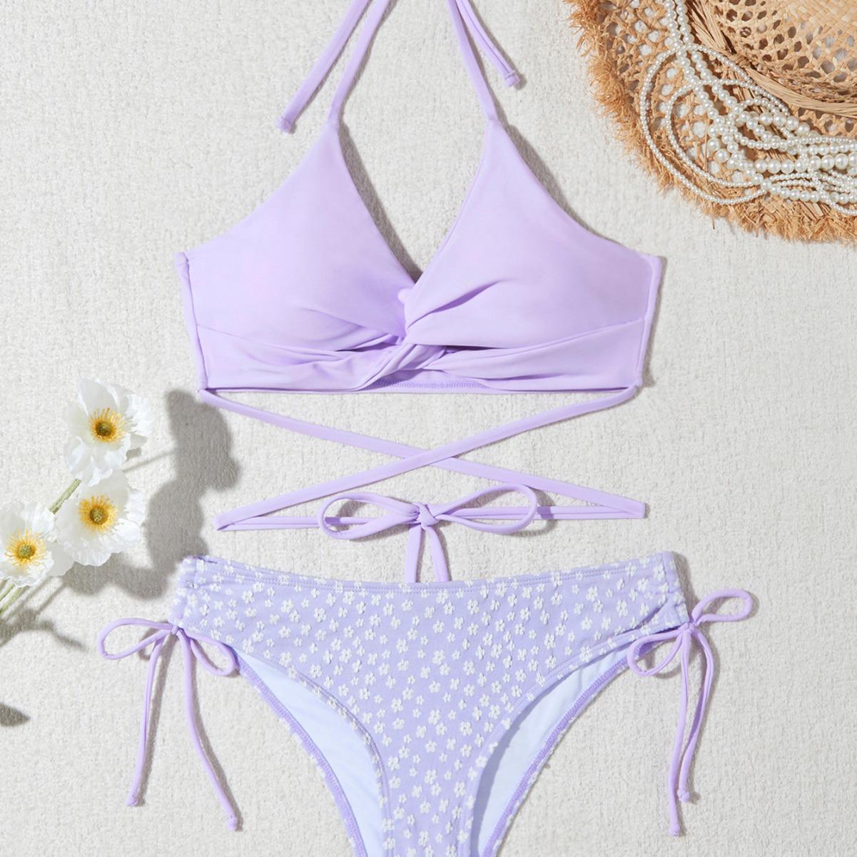 Daisy Purple Tie-Up Bikini: 25 Years Women s Fresh European & American Style Swimsuit Small лаванда фіолетовий колір
Daisy Purple Tie-Up Bikini: 25 Years Women s Fresh European & American Style Swimsuit Small лаванда фіолетовий колір