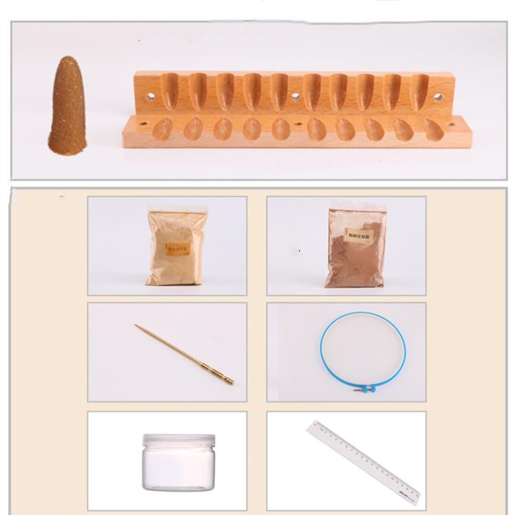 7-piece Set of Incense Making Mold Tools DIY Reverse Flow Incense Grain Tower Cone Incense Manual Incense Making Supplies 7-piece set -2
7-piece Set of Incense Making Mold Tools DIY Reverse Flow Incense Grain Tower Cone Incense Manual Incense Making Supplies 7-piece set -2