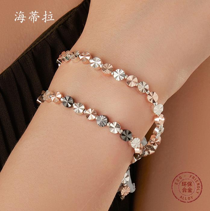 Round sparkling beaded bracelet, diamond-cut multi-color splicing versatile men s and women s elastic bracelet
Round sparkling beaded bracelet, diamond-cut multi-color splicing versatile men s and women s elastic bracelet