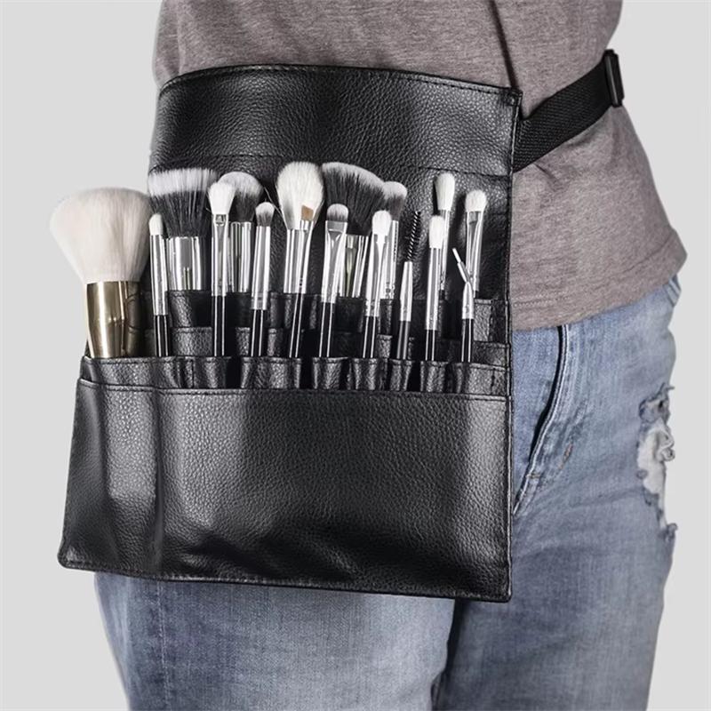Multi-function Black PU Leather Cosmetic Bag Waist Bag Makeup Brush Bag With Belt For Professional Makeup Artist Large Capacity
Multi-function Black PU Leather Cosmetic Bag Waist Bag Makeup Brush Bag With Belt For Professional Makeup Artist Large Capacity