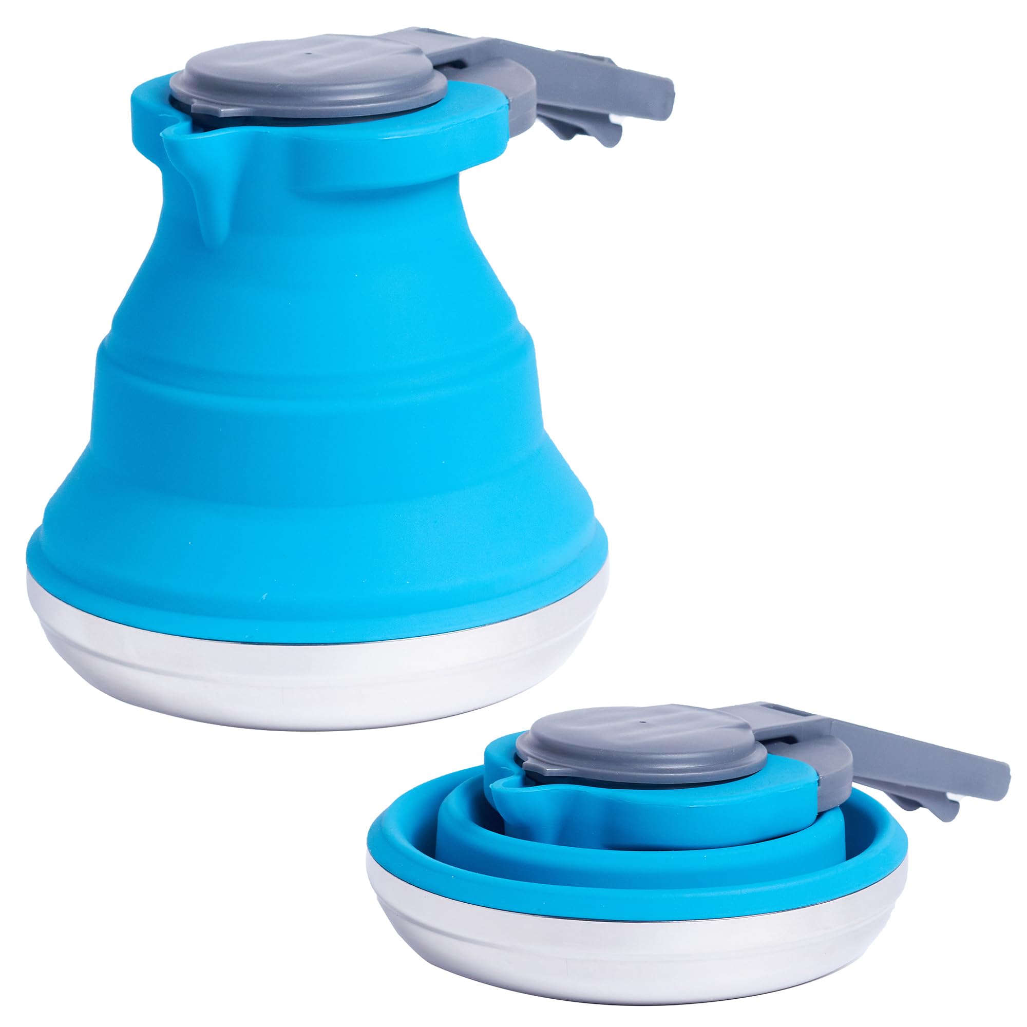 Collapsible Kettle - 1.5L Food Grade Silicone Teapot with Lid Lock - Hot Water, Coffee, Tea - Portable Travel, Camping, Hiking - (Blue,1.5L) синий
Collapsible Kettle - 1.5L Food Grade Silicone Teapot with Lid Lock - Hot Water, Coffee, Tea - Portable Travel, Camping, Hiking - (Blue,1.5L) синий