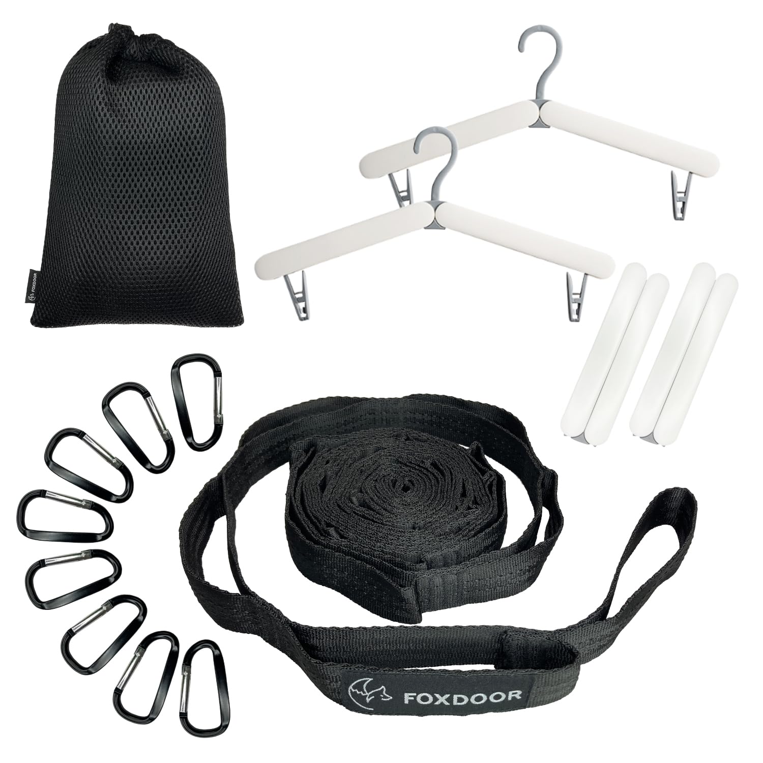 FOXDOOR Outdoor Hanging Chain Clothes Drying Rope Laundry Rope Camping Folding Hanger Carabiner Daisy Chain Storage Bag Outdoor Travel Durable Black чёрный
FOXDOOR Outdoor Hanging Chain Clothes Drying Rope Laundry Rope Camping Folding Hanger Carabiner Daisy Chain Storage Bag Outdoor Travel Durable Black чёрный
