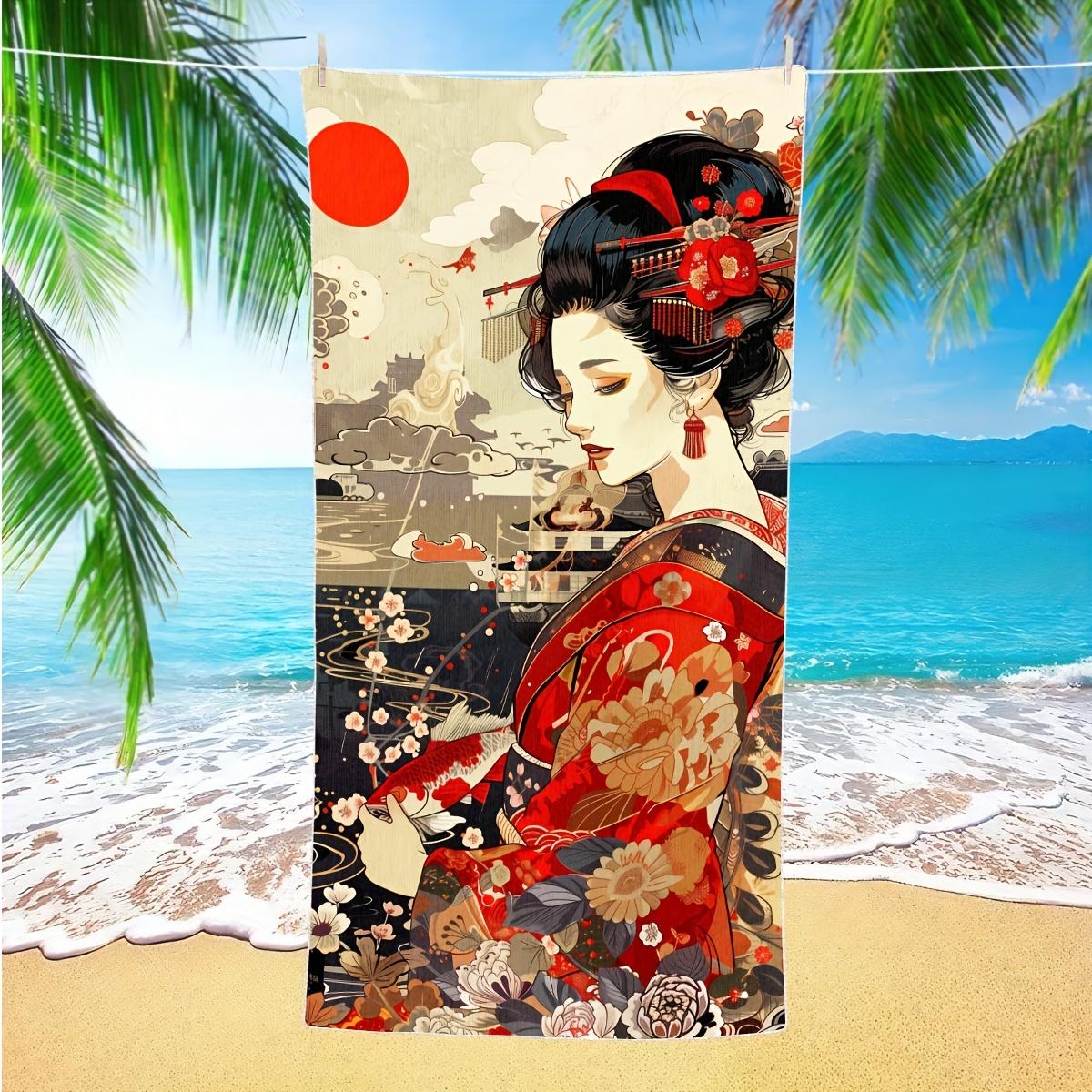 Geisha Art Beach Towel, Japanese Cultural Style Quick-Dry Sand-Free Microfiber Bath Towels for Yoga, Swim, Travel and Camping W30*H60(CM)
Geisha Art Beach Towel, Japanese Cultural Style Quick-Dry Sand-Free Microfiber Bath Towels for Yoga, Swim, Travel and Camping W30*H60(CM)